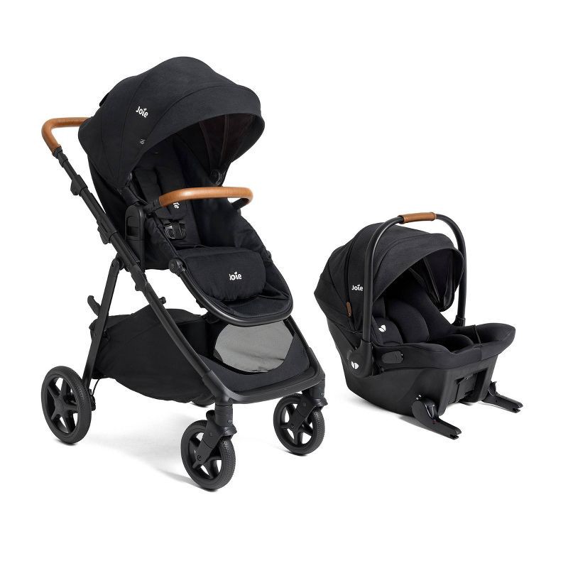 slide 1 of 5, Joie Ginger and Mint Latch Travel System - Shale Dark, 1 ct