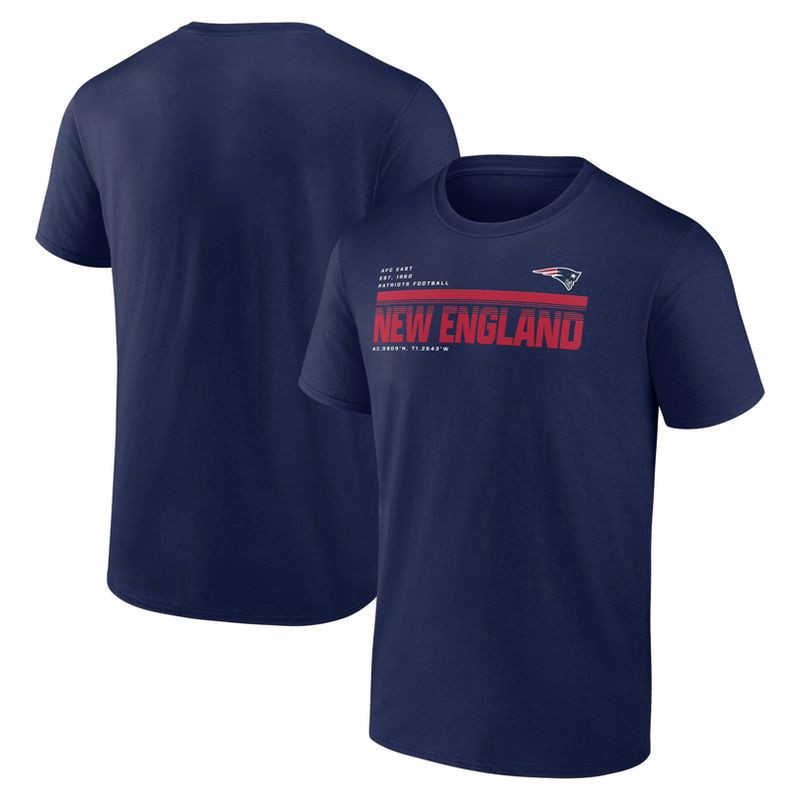 slide 3 of 3, NFL New England Patriots Men's Bi-Blend T-Shirt - XXL, 1 ct
