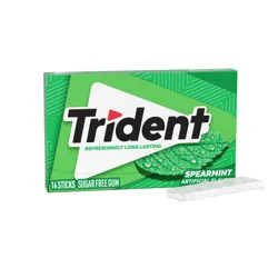 Trident Spearmint Wallet Chewing Gums - 14pc