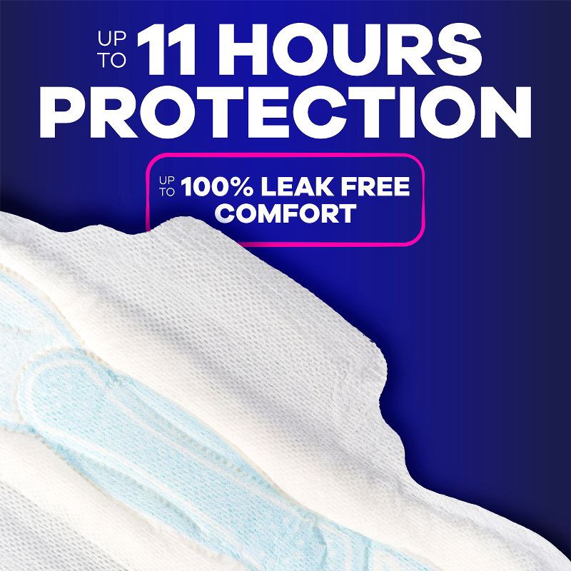 slide 6 of 10, Always Maxi Size 4 Overnight Pad with Wings - 72ct, 72 ct