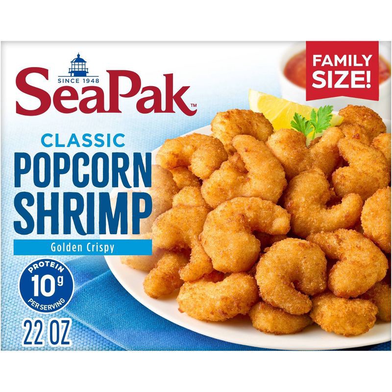 slide 2 of 5, Sea Pak Frozen Popcorn Shrimp - 22oz, 22 oz