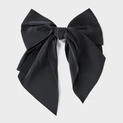 Floral Bow Hair Barrette - Wild Fable™ Black
