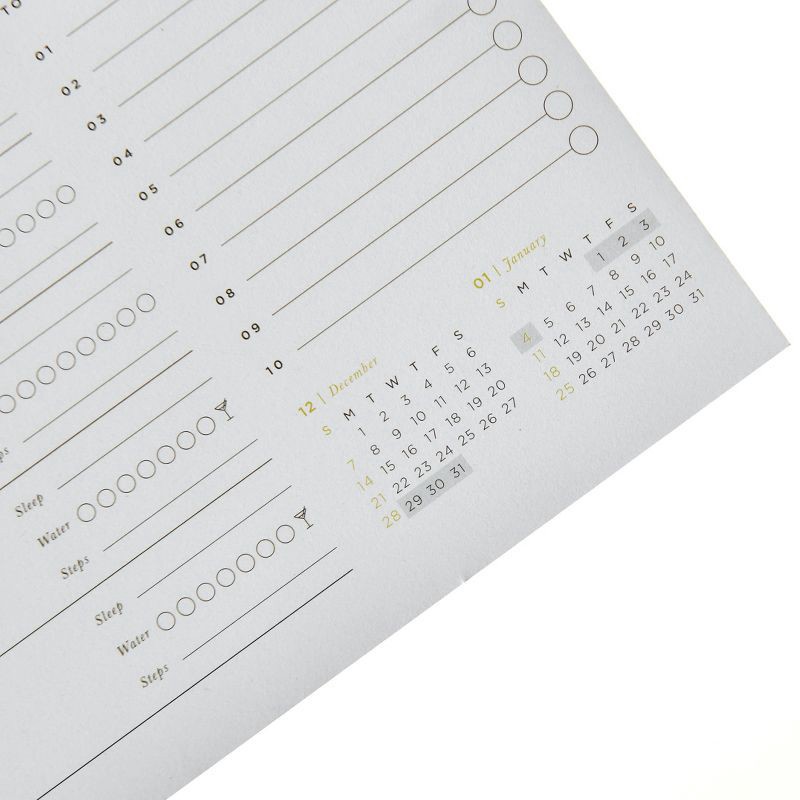 slide 4 of 4, russell+hazel 8"x10" 2025-2026 Consciously Curated Desk Calendar Ivory, 1 ct