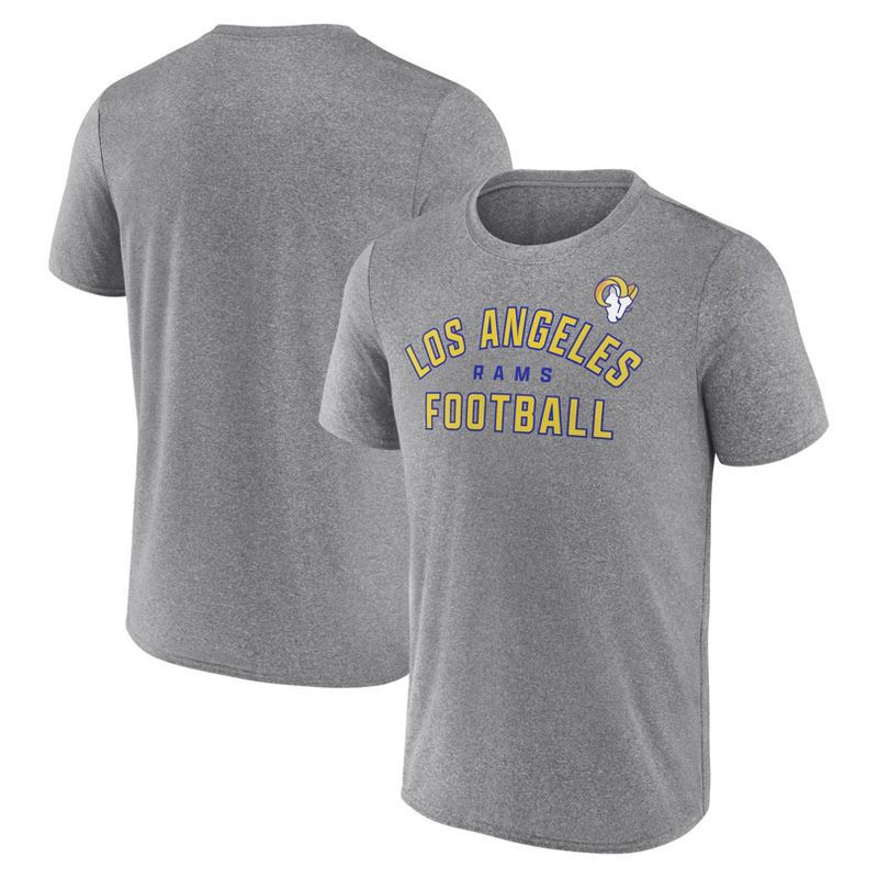 slide 3 of 3, NFL Los Angeles Rams Men's Gray Athleisure T-Shirt - S, 1 ct