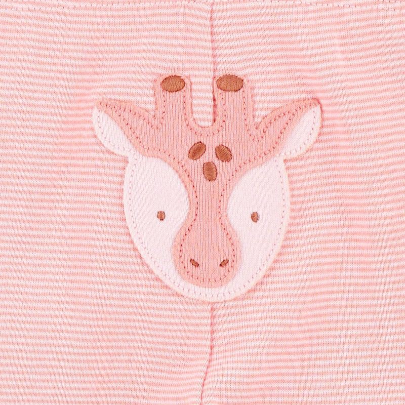 slide 4 of 5, Carter's Just One You® Baby Girls' 3pc Striped Giraffe Bodysuit Set - Pink 9M, 3 ct