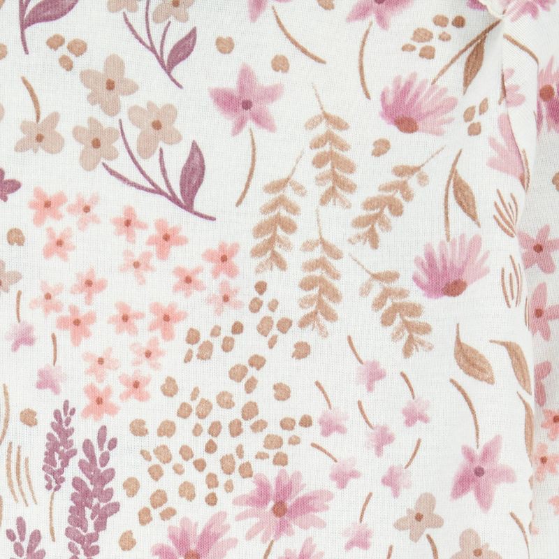 slide 3 of 4, Carter's Just One You® Baby Girls' 3pc Floral Bodysuit Set - Purple 9M, 3 ct