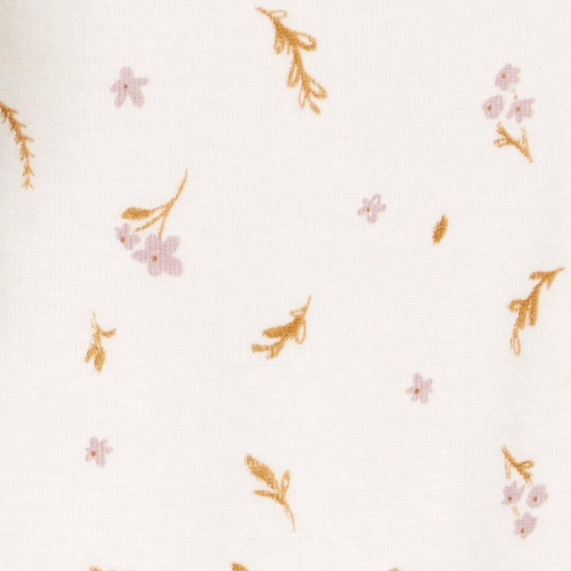 slide 5 of 6, Carter's Just One You® Baby Girls' 2pc Floral Ruffle Jumper Set - Brown 3M, 2 ct