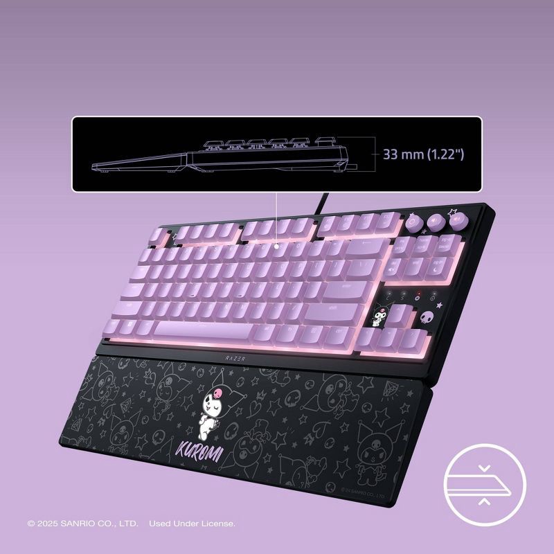 slide 2 of 9, Razer Ornata V3 Tenkeyless - Kuromi Edition Keyboard, 1 ct