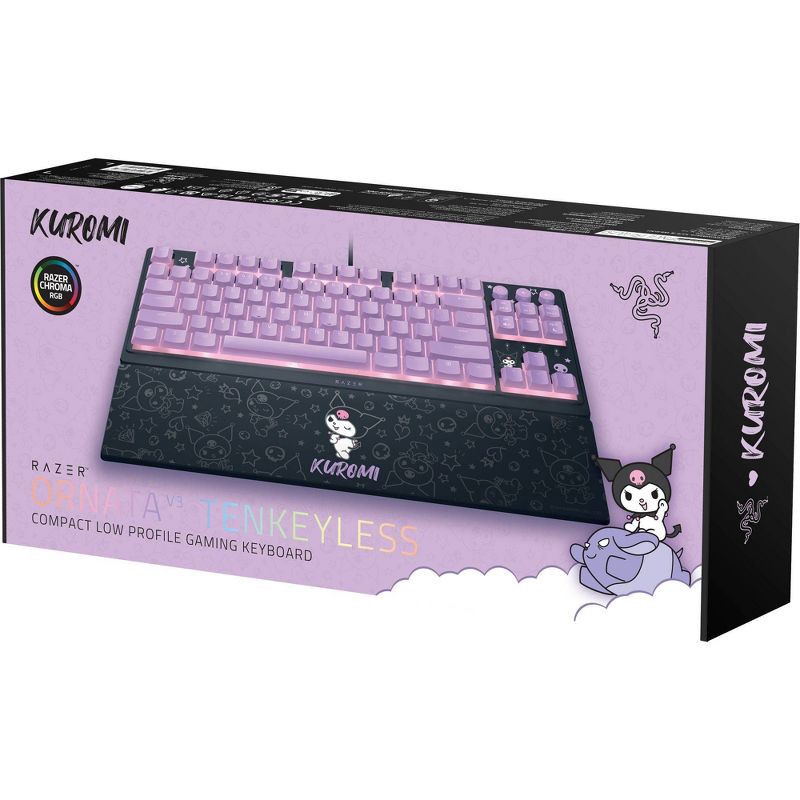 slide 8 of 9, Razer Ornata V3 Tenkeyless - Kuromi Edition Keyboard, 1 ct