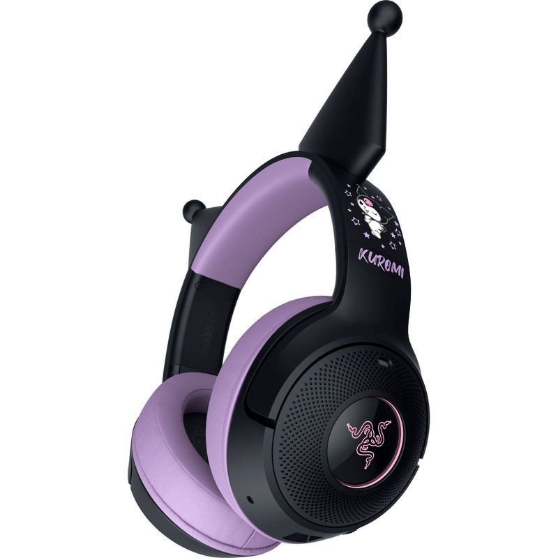 slide 8 of 11, Razer Kraken Kitty V2 BT - Kuromi Edition Headset: Wireless Gaming, Mac & PC Compatible, 1 ct