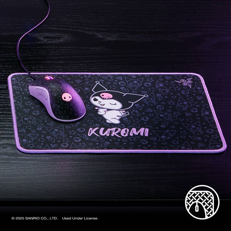 slide 2 of 9, Razer DeathAdder Essential and Goliathus Mouse Mat Bundle - Kuromi Edition: Gaming Accessories, 1 ct