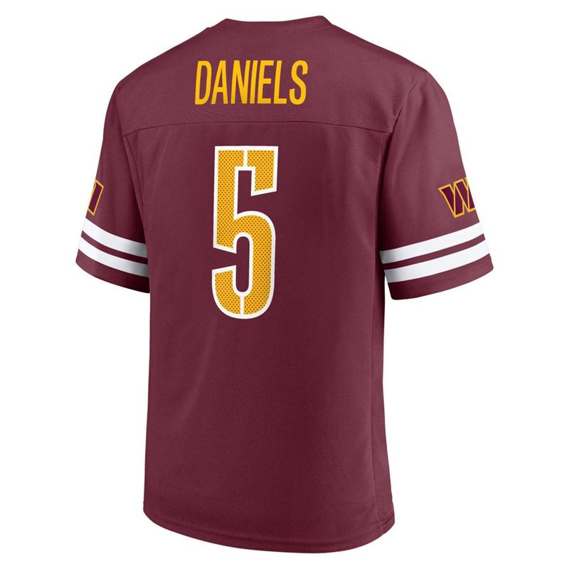 slide 2 of 3, NFL Washington Commanders Men's Short Sleeve Daniels 5 Jersey - S, 1 ct