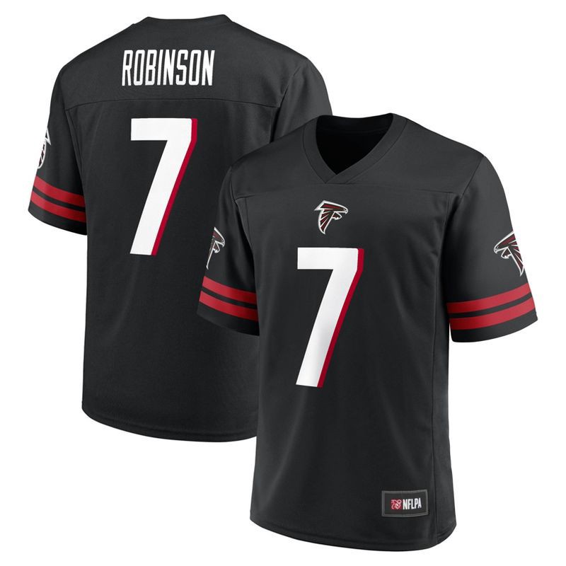 slide 3 of 3, NFL Atlanta Falcons Men's Short Sleeve Robinson 7 Jersey - L, 1 ct