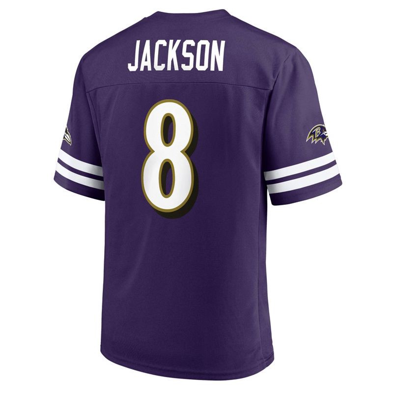 slide 2 of 3, NFL Baltimore Ravens Men's Short Sleeve Jackson 8 Jersey - L, 1 ct