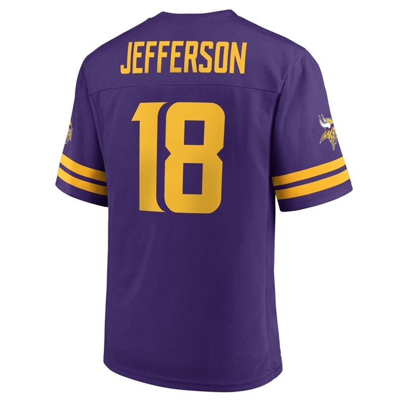 slide 2 of 3, NFL Minnesota Vikings Men's Short Sleeve Jefferson 18 Jersey - XL, 1 ct