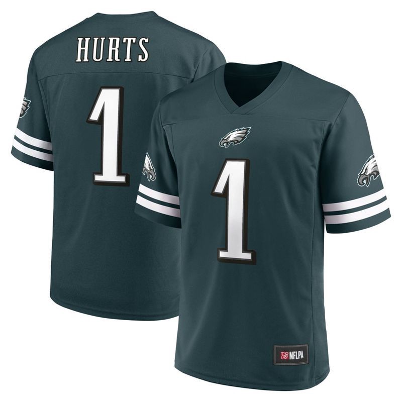 slide 3 of 3, NFL Philadelphia Eagles Men's Short Sleeve Hurts 1 Jersey - XL, 1 ct