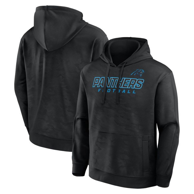 slide 3 of 3, NFL Carolina Panthers Men's Long Sleeve Performance Hooded Sweatshirt - L, 1 ct