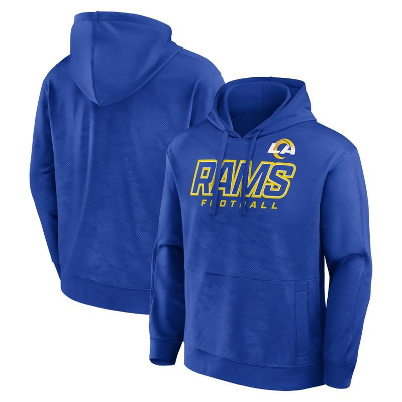 slide 3 of 3, NFL Los Angeles Rams Men's Long Sleeve Performance Hooded Sweatshirt - XL, 1 ct