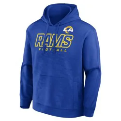 NFL Los Angeles Rams Men's Long Sleeve Performance Hooded Sweatshirt - XL