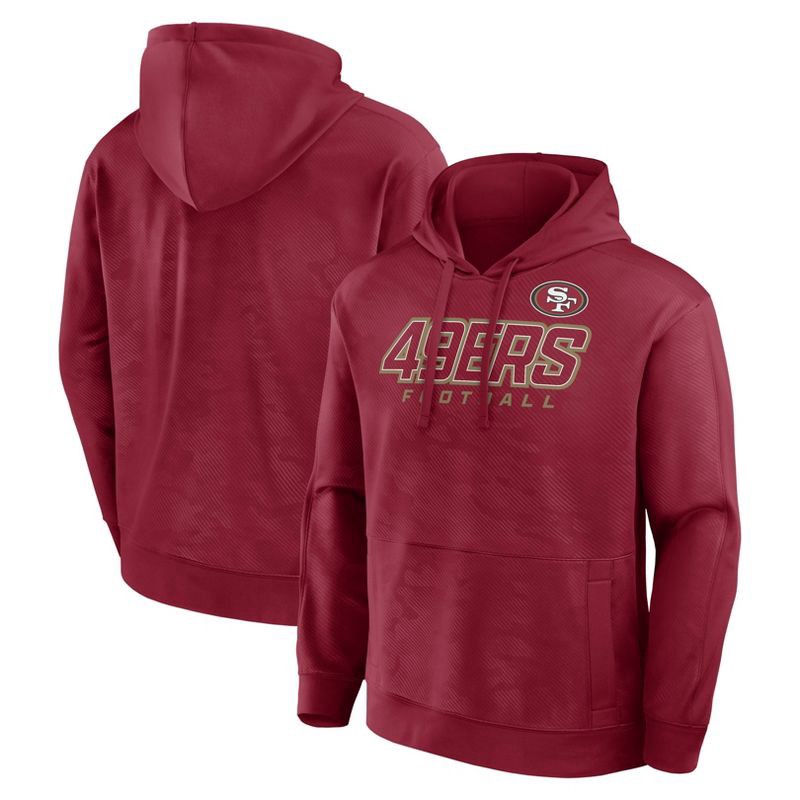 slide 3 of 3, NFL San Francisco 49ers Men's Long Sleeve Performance Hooded Sweatshirt - XL, 1 ct