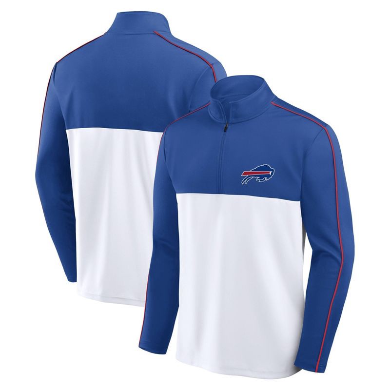 slide 3 of 3, NFL Buffalo Bills Men's Lightweight 1/4th Zipped Hooded Sweatshirt - XL, 1 ct