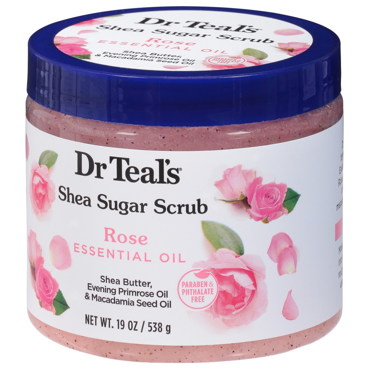 slide 5 of 9, Dr. Teal's Rose Shea Sugar Scrub, 19 oz