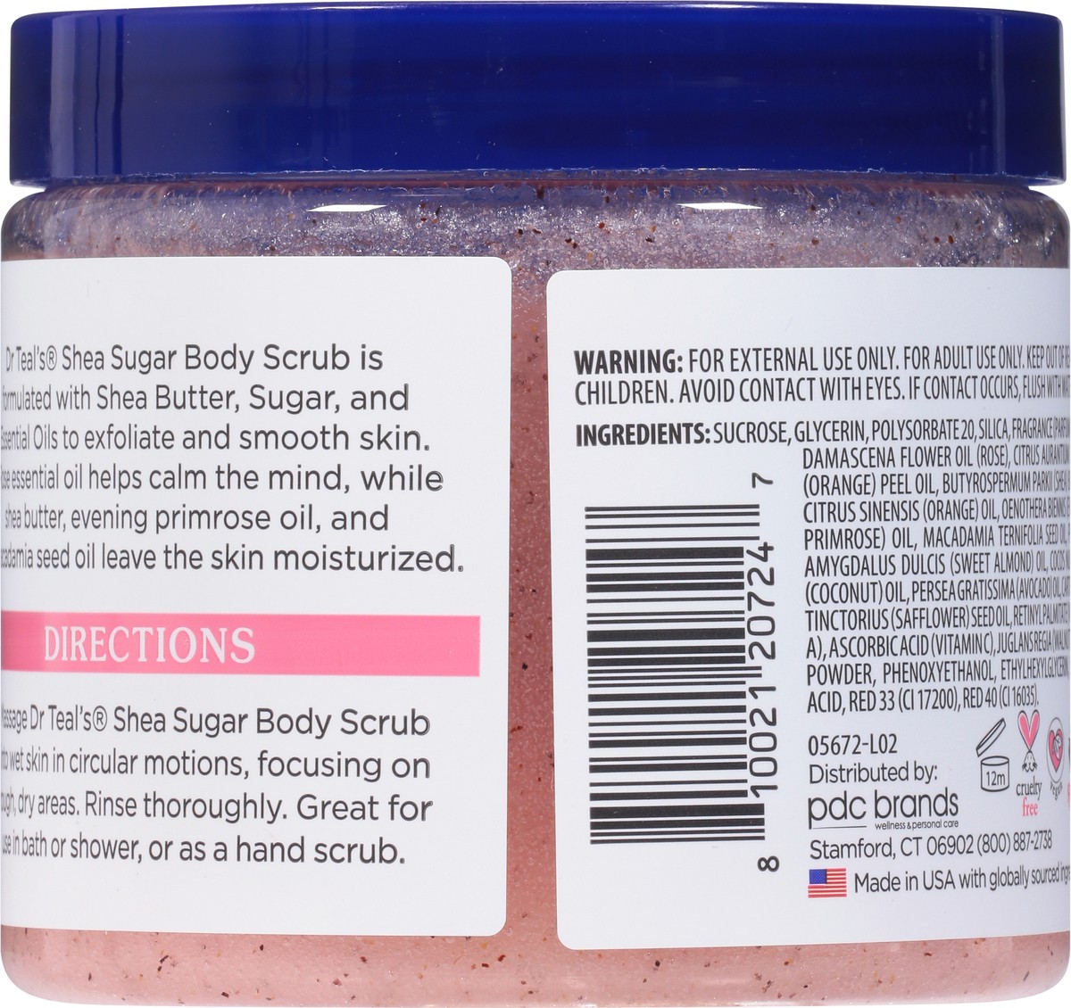 slide 8 of 9, Dr. Teal's Rose Shea Sugar Scrub, 19 oz