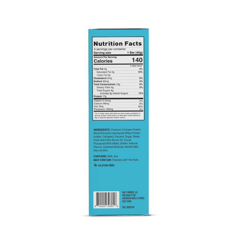 slide 2 of 8, Built Bar Built Puff Coconut Whey Protein Bars - 17g Protein - 4ct, 17 gram, 4 ct