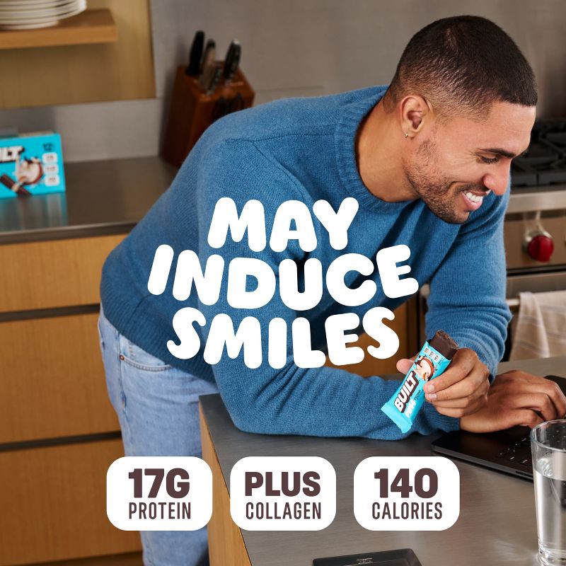 slide 3 of 8, Built Bar Built Puff Coconut Whey Protein Bars - 17g Protein - 4ct, 17 gram, 4 ct