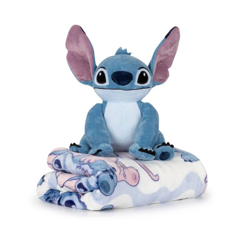 slide 1 of 7, Lilo & Stitch Pillow and Throw Blanket, 1 ct