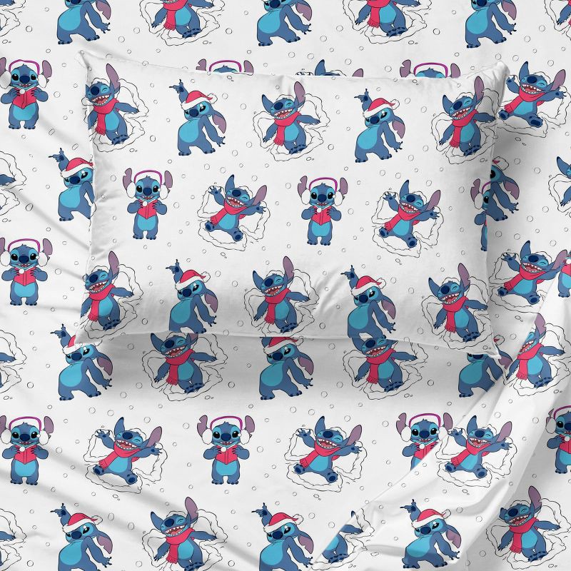 slide 2 of 4, Lilo & Stitch Twin Holiday Sheet Set, 1 ct