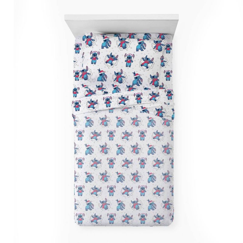 slide 3 of 4, Lilo & Stitch Twin Holiday Sheet Set, 1 ct