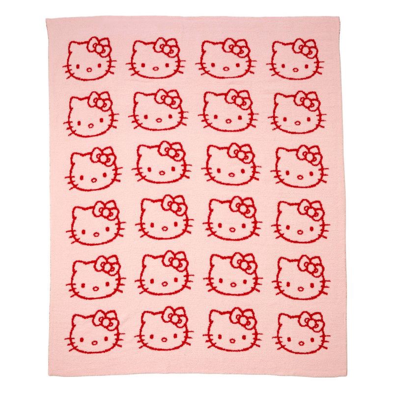 slide 1 of 4, Hello Kitty Knit Throw Blanket, 1 ct