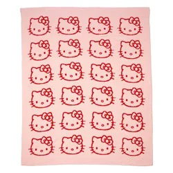 Hello Kitty Knit Throw Blanket