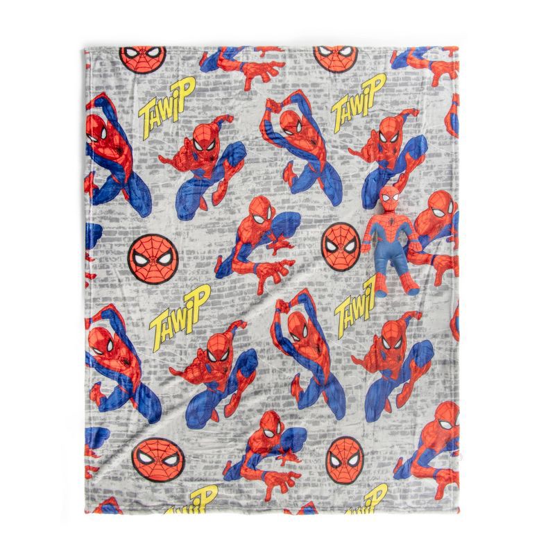 slide 6 of 7, Spider-Man Pillow and Throw Blanket, 1 ct