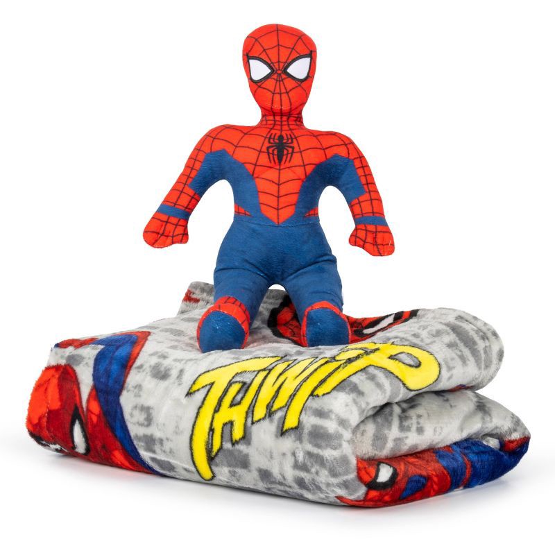 slide 1 of 7, Spider-Man Pillow and Throw Blanket, 1 ct
