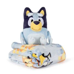 Bluey Pillow and Throw Blanket Blue