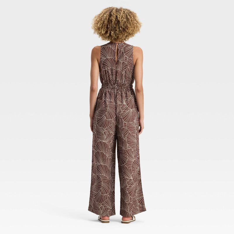 slide 2 of 3, Women's Jumpsuit - A New Day™ Brown Shell M, 1 ct