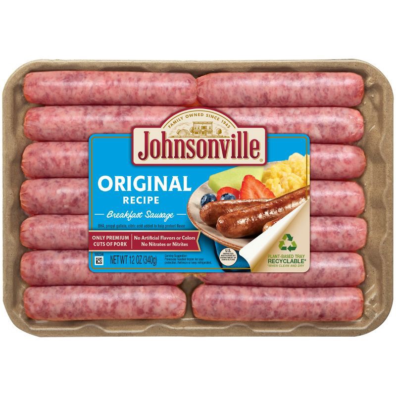 slide 1 of 6, Johnsonville Original Frozen Breakfast Sausage Links - 12oz/14ct, 14 ct; 12 oz