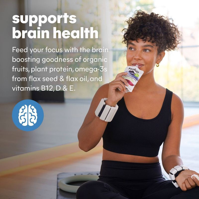 slide 3 of 15, NOKA Blueberry Acai Superfood Smoothie + Brain Support Pouches - 16.9oz/4ct, 4 ct; 16.9 oz