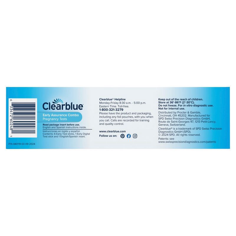 slide 3 of 12, Clearblue Combo Pregnancy Tests - 6 Rapid + 1 Digital, 1 ct