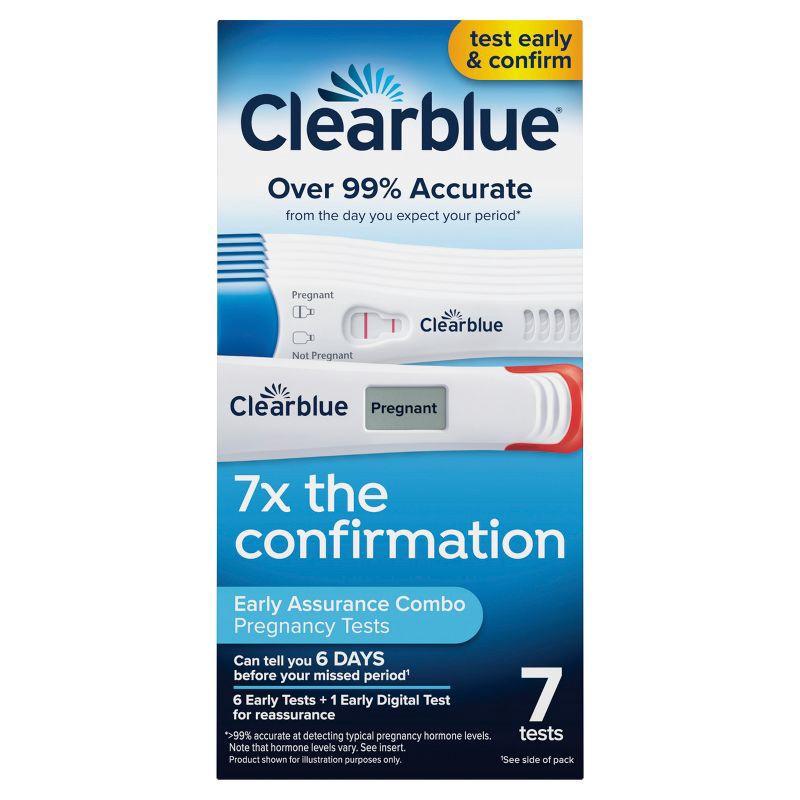 slide 12 of 12, Clearblue Combo Pregnancy Tests - 6 Rapid + 1 Digital, 1 ct