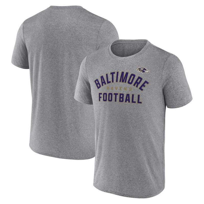 slide 3 of 3, NFL Baltimore Ravens Men's Gray Athleisure T-Shirt - L, 1 ct