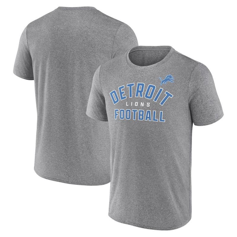 slide 3 of 3, NFL Detroit Lions Men's Gray Athleisure T-Shirt - L, 1 ct