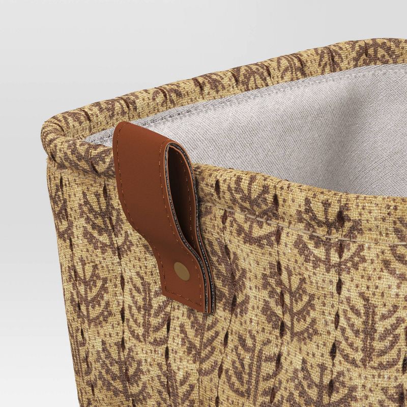 slide 4 of 4, Quilted Decorative Basket Gold - Threshold™, 1 ct