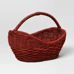 Woven Decorative Basket with Handle Red - Threshold™