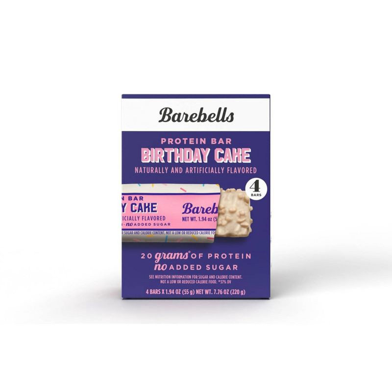 slide 1 of 3, Barebells Nutrition Bars - Birthday Cake - 7.76oz/4pk, 7.76 oz, 4 ct