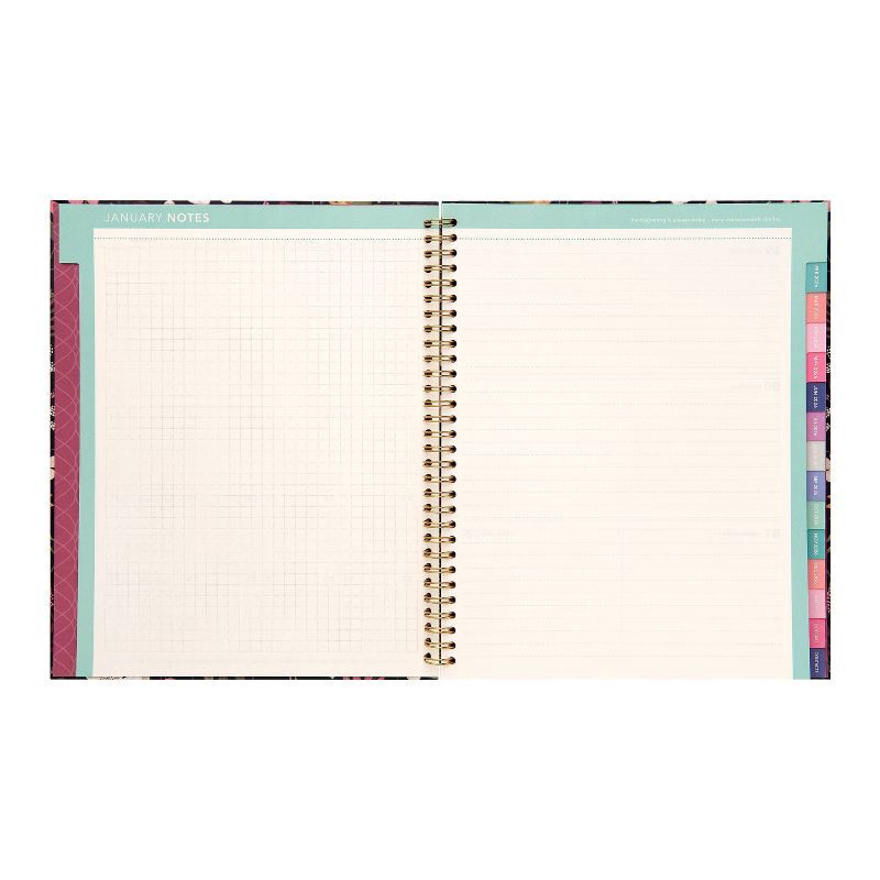 slide 5 of 8, greenroom Planner 2026 Weekly/Monthly 8.5"x10.75" Large Hardcover Midnight Wildflower, 1 ct