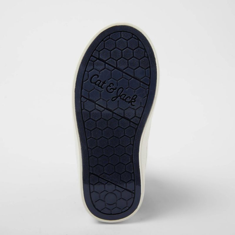 slide 4 of 4, Toddler Aidan Sneaker Boots - Cat & Jack™ Navy Blue 11T: Zipper, Hook & Loop, Padded Collar, 1 ct