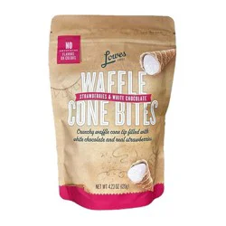 Lowes Foods Strawberry White Chocolate Cones - 4.23 oz
